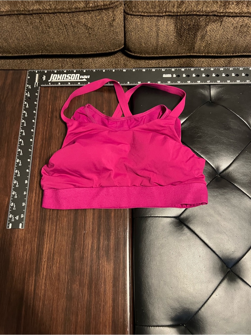 Athleta Fuchsia Cross-Back Sports Bralette
